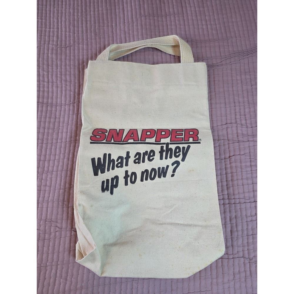 Canvas Tote Swag Bag Snapper "What are they up to now?" Advertising Promotional